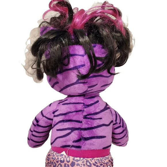 Build A Bear Honey Girls HG Teegan Plush Purple Tiger Cat Stuffed Animal 21" - Picture 6 of 6